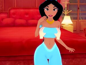 Prinzessin Jazmin Hat Sex in ihrem Schloss Aladin Hentai POV und