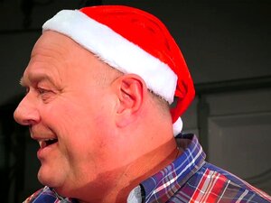 8 perverse alte Männer Gangbang sexy Santa Girl