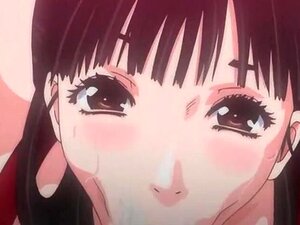 Hentai, eine busty geile Braut, fickt Kunden im Hotel. Hentai, eine