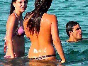 Oben ohne europäische Süße Voyeur Beach Video
