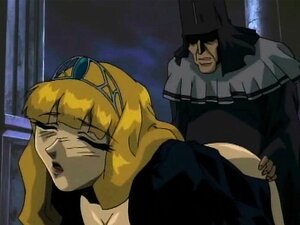 Hentai-Prinzessin wird im Doggystyle von einem perversen Priester