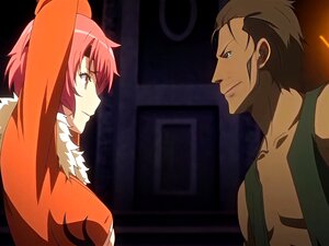 Gefesseltes Hentai-Mädchen wird gangbangt