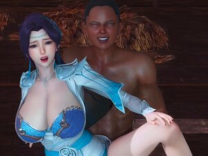 3D Doujin YunYun und Sexsklavin NTR Asiatin
