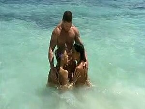 Wunderbares Trio am Karibikstrand