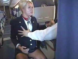 Air Stewardess HJ und BJ Mile High Club