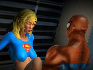 Spider leckt Super-Muschi, Spider liebt Super-Muschi