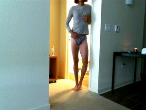 Grote lul Tranny Hard in slipje