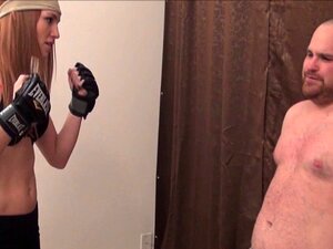 Großes Mädchen gegen großen Kerl - Echte weibliche Beatdowns