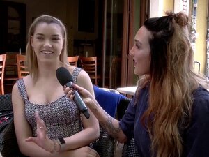 Super süße deutsche Blondine findet einen zufälligen Typen auf der