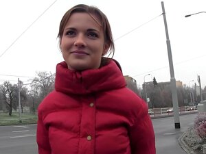 Amatör tjeckisk sötnos borrad offentligt