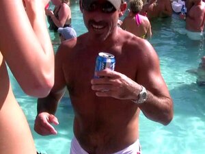 Nackte Poolparty Key West Florida echtes Urlaubsvideo