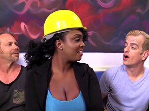 Bukkake Black Ho wird gefickt