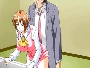 Busige Anime-Frau wird gerammt
