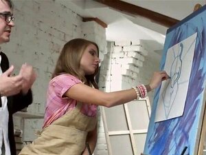 Nettes College-Mädchen wurde von einem älteren Vortrag verführt und