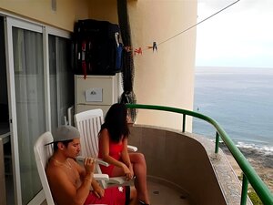 Geiles Paar Echter Sex Im Urlaub Strandbalkon