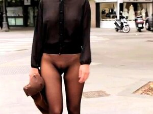Geen rok naadloze panty's in het openbaar