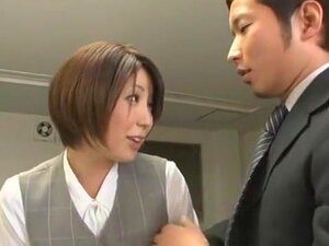 Fabulous japanische Schlampe Ryo Sena in Incredible Office, haariger