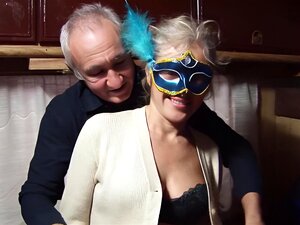 Überlappung von älter und Oma. Italienischer Amateur