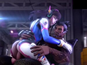 Tytöt Overwatch harrastaa seksiä