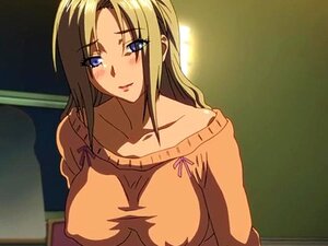 Hentai busty Maid hilft geilem Typen beim Masturbieren. Hentai