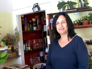 F-große Titten Reife wird im Blumenladen gefickt