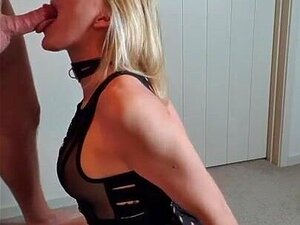 Gefesselte und halsbandige Hure bekommt einen dreckigen Facebang