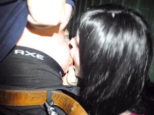 Outdoor Öffentlicher AO Blowjob Creampie Busty Fick