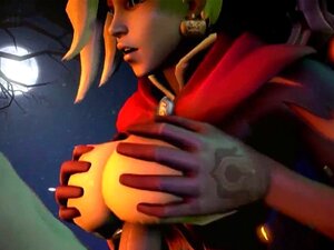 Mercy und Pharah werden zusammen mit anderen Helden hart