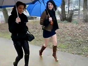 Verrückte hausgemachte Freundin, Outdoor-Sexclip,