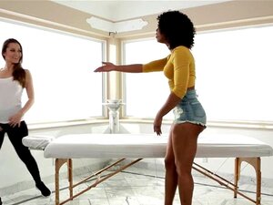 Schwarze les massieren und lecken