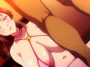 Großtittige Hentai-Freak bekommt ihren Schwanz und Sperma voll