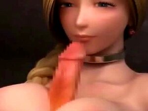 Bionda animata che assapora una grande spavalderia