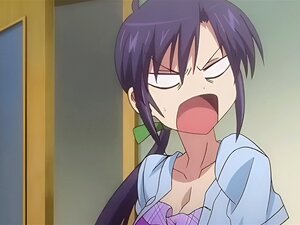 Lustige und aufregende Szenen aus einem japanischen Anime. Scharfe
