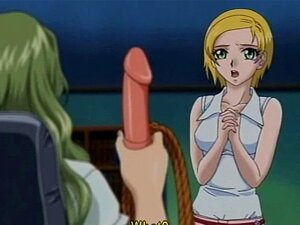 Gefesselte Hentai-Babe wird gespielt