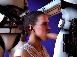 Videospiele 3D-Mädchen bekommen einen riesigen Schwanz in ihren