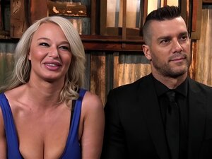 Betrügende Ehefrau mit großen Titten, gefesselt und vom großen